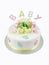 Baby Bottles and Bibs Cake