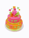 Funky Sugar Hearts Cake